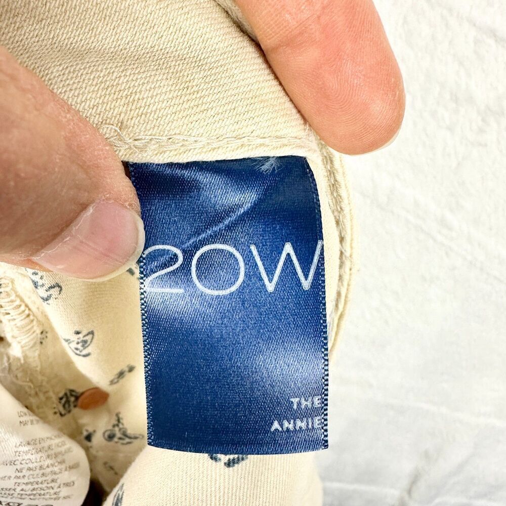 Anthropologie Pilcro The Annie Wide Leg Jeans Size 20W NWT Natural Khaki - Picture 12 of 13